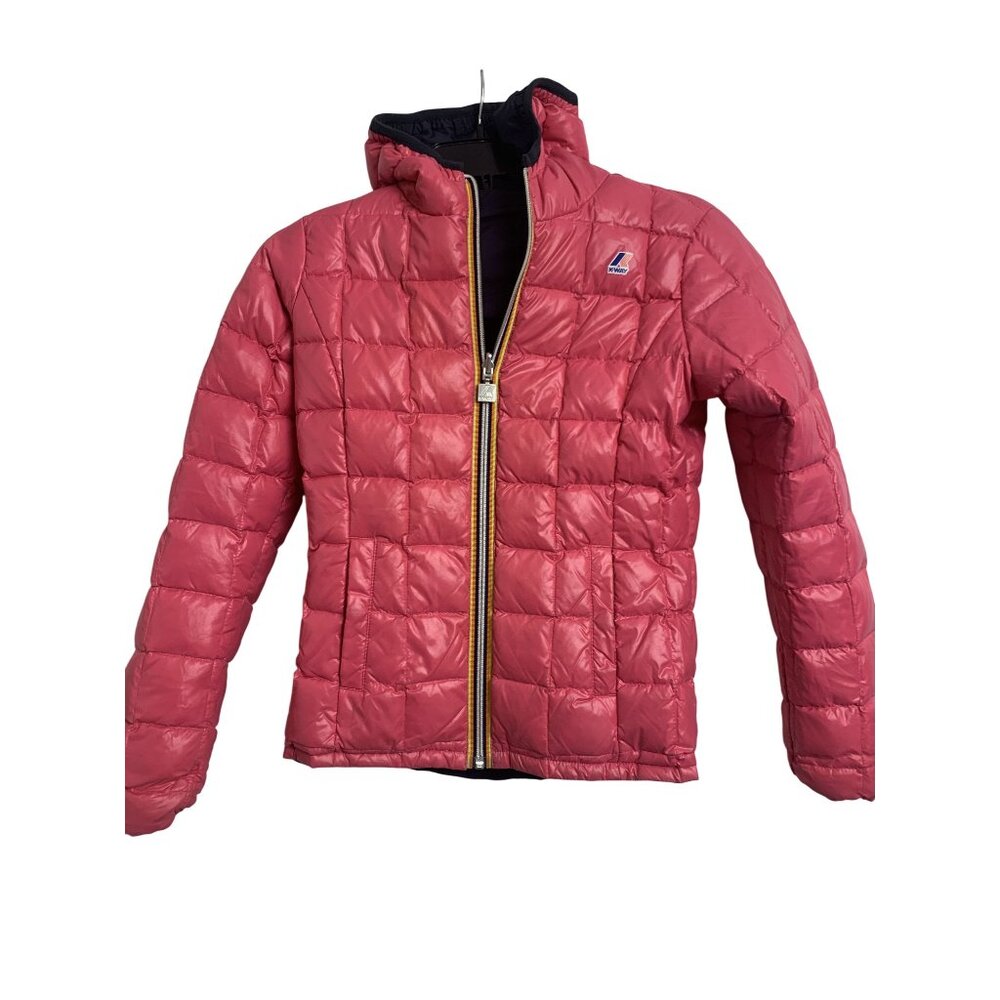 K Way Youth Reversable Hooded Puffer Jacket‎ Size (12 Years)